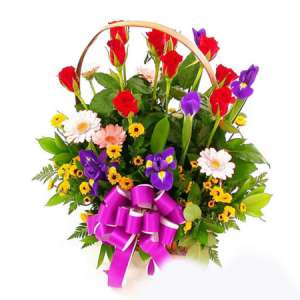 AR 09 - Country Garden Basket Arrangement